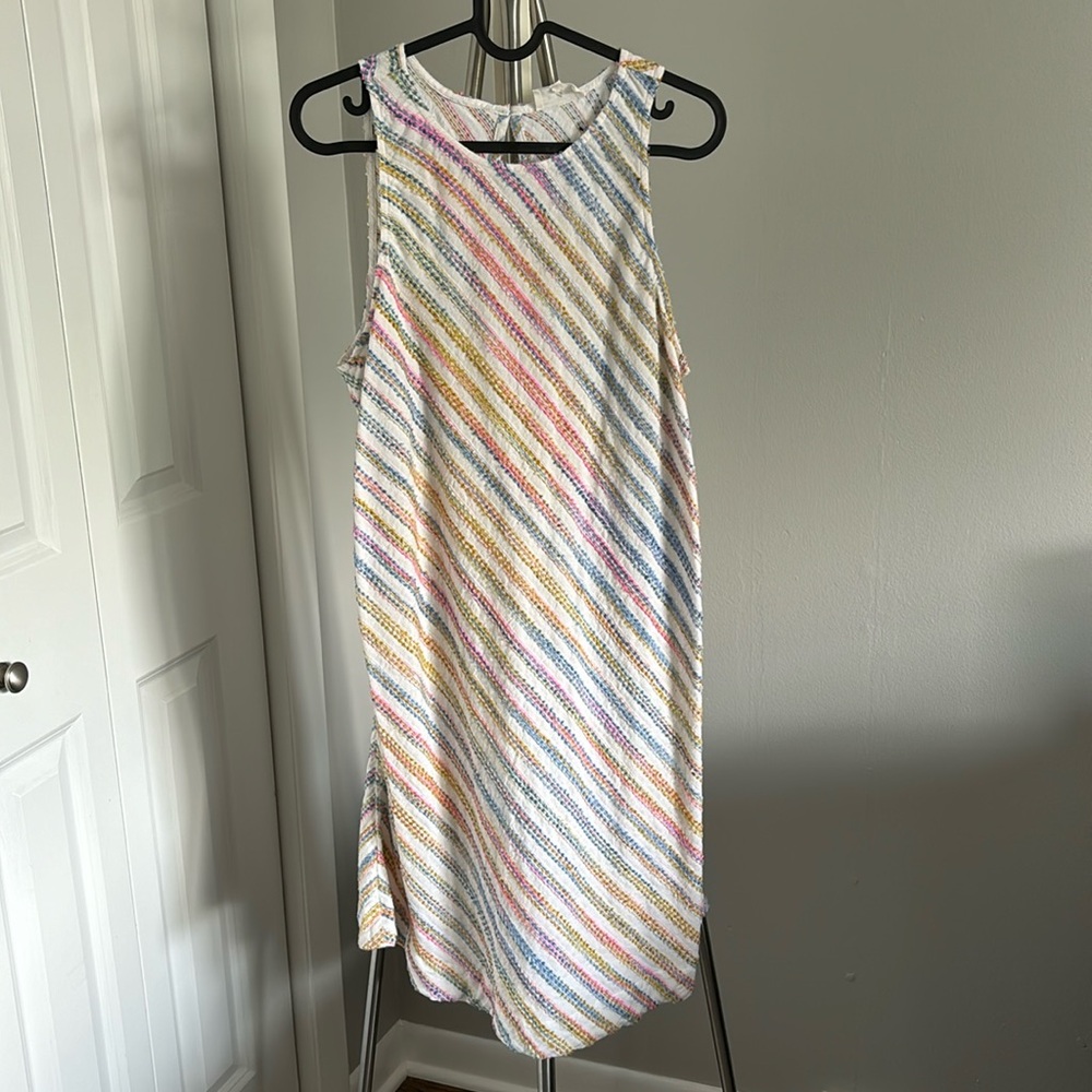 Lou & Grey Rainbow Stripe Swing Dress
